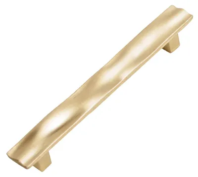 Productafbeelding van Zinken meubelknop, afstand tussen de schroefgaten 96 mm, satijn afwerking, set van 12 stuks