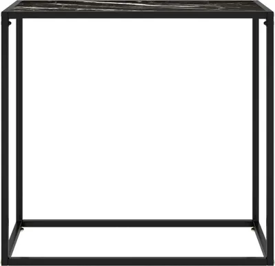 Produktbild von vidaXL Konsolentisch Schwarz 80x35x75 cm Hartglas