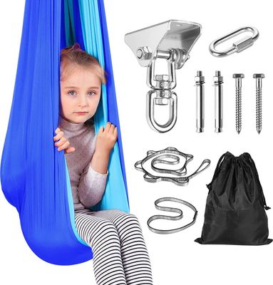 Therapie Schaukel Hängematte Therapieschaukel Kinder - Indoor Outdoor 360° Drehend Doppelte Schicht Schaukeltuch Kinder Geschenke für Autismus Erwachsene Kinder Baby