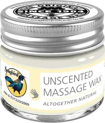 Produktbild von Songbird Unscented Massagewachs 20 Gr