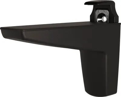 Produktbild von Italiana Wandkonsole Moon - Klemmträger für Glas, Holz und Kunststoff Materialstärke 15-50mm Regalbodenhalter, Zinkdruckguss schwarz matt