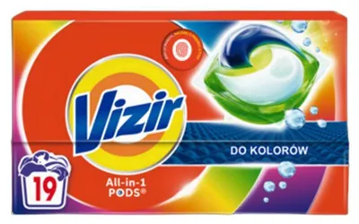 Zdjęcie produktu dla Vizir Kapsułki do prania All in1 PODS Color 19 szt. (19 x 18,2 g)