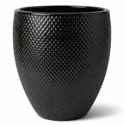 Zdjęcie produktu dla Doniczka ceramiczna Provencelia SIGNAC Czarny, Ø38 cm x H44 cm, mrozoodporna