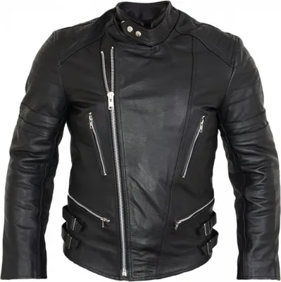 Produktbild von Retro Lederjacke Motorrad Motorradjacke 80´s Oldschool Protektoren Herren Biker(S)