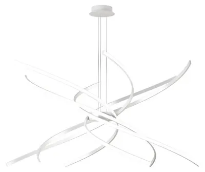 Produktbild von Aufhängung Modern Tornado Aluminium Weiß Led 88W D.100Cm Warmes Licht