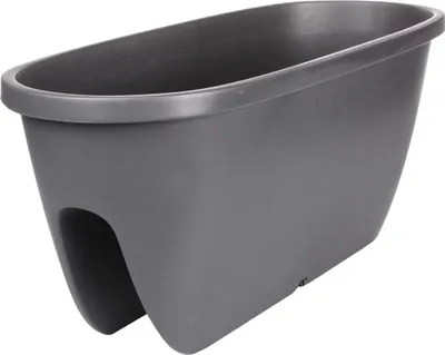 Produktbild von Balconia OVI Balkonblumentopf, anthrazit, Länge 60 cm