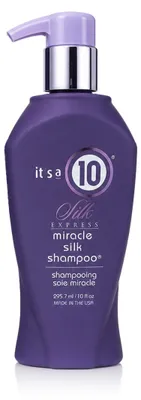 Productafbeelding van Het is een 10 Silk Express Miracle Silk shampoo, 295 ml. Shampoo, voor niet-professioneel gebruik, uniseks, beschermt de kleur, voedend, beschermend, geeft glans, verzachtend, maakt glad, in een pompflacon