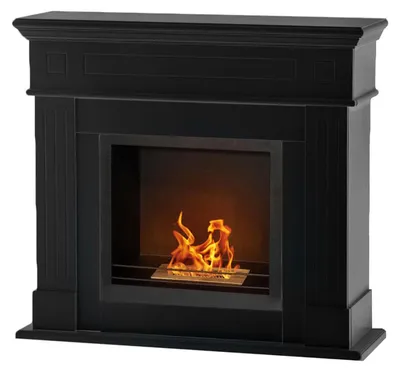 Produktbild von Cambridge - Bioethanol-Holzboden-Kamin 110x37xH102 cm, schwarz