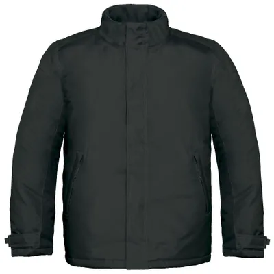 Image de Veste thermique B&C Real+ Premium pour homme, imperméable, coupe-vent FK103 (3XL) (noir)