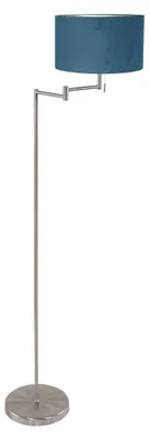 Image de Mexlite - lampadaire - Bella - acier - métal velours tissu - Ø 45cm - E27 - 3881ST