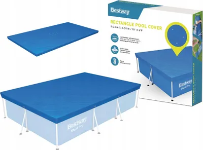 Zdjęcie produktu dla Bestway 58106, Okładka, Niebieski, Polietylen, 3 m, 2,01 m, 66 cm