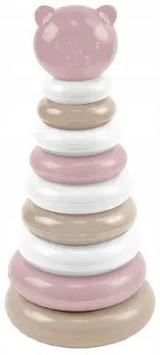 Produktbild von WADER Bären-Stapelturm Lernspielzeug Rosa für Kleinkinder
