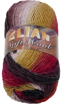 Immagine prodotto di Filato SOFT WOOL - 100 grammi, 134 metri - Rosso