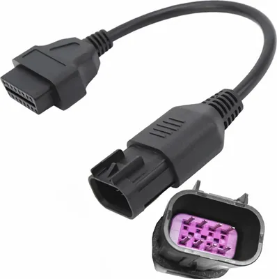 Produktbild von M28C OBD Adapter 8-Pin auf 16-Pin – OBD zu OBD2 Diagnosekabel für Polaris ATV & Quad, Fehlerauslese