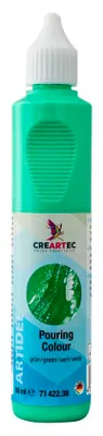 Produktbild von CREARTEC Pouring Farbe Grün - 88ml - zum Anwenden der Pouringtechnik - einsetzbar auf verschiedenen Oberflächen