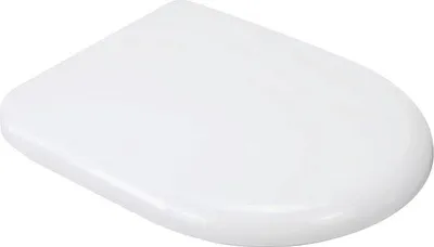Produktbild von Toiletbrille U-Form, weich schließend, weiß oder schwarz, UF07U