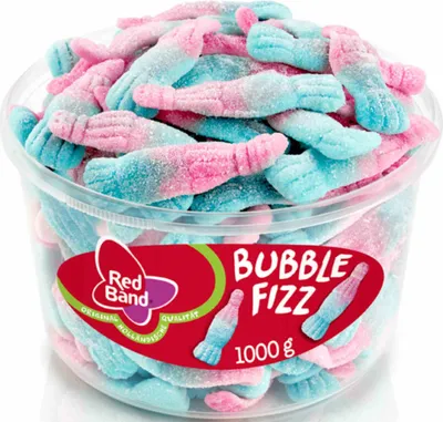 Produktbild von Red Band Bubble Fizz 100 Stück, 1000g