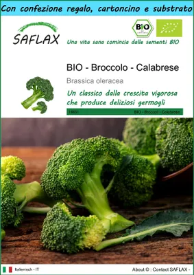 Immagine prodotto di SAFLAX Set regalo -- Broccolo - Calabrese - 100 semi - Brassica
