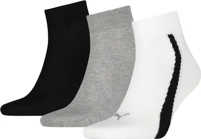 Produktbild von Puma Uni Socken Quarter weiß/grau/schwarz
