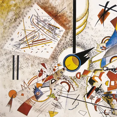 Zdjęcie produktu dla Obraz z nadrukiem Wassily'ego Kandinsky'ego - Bez tytułu, 1923 (70 x 70 cm)