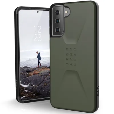 Produktbild von Urban Armor Gear Civilian, Cover, Samsung, Galaxy S21 5G, 15,8 cm (6.2"), Olive