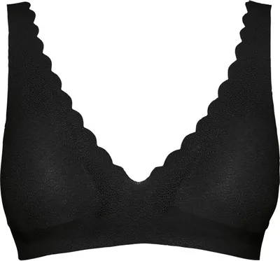 Produktbild von Sloggi Zero Feel Lace Bralette BH Ohne Bügel, Farbe: Schwarz (Black), Größe: M