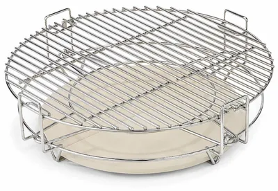 Produktbild von Grillx Multilevel System 18 Zoll – Inkl. 2 Halbmonde – Universell – Kamado Grillzubehör