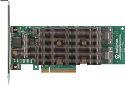 Produktbild von Microchip Technology SmartRAID 3204-8i, SAS-4, Serial ATA III, PCI Express x8, 0, 1, 5, 6, 10, 50, 60, 24 Gbit/s, 4096 MB, DDR4