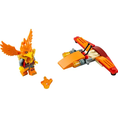Produktbild von LEGO 30264 Frax' Phoenix Flyer Polybag LEGO Anzahl Anleitungen: 1, Anzahl Minifiguren: 1, Anzahl Teile: 22, Altersberatung: 6+, Veröffentlicht in: 2014, Gewicht: 0.023 KG, Thema: LEGO Legends of Chima, Zahl: 30264-1, Verpackungsmaße (lxbxh): 13.5 x 16 x 1 cm, EAN: 5702015154918