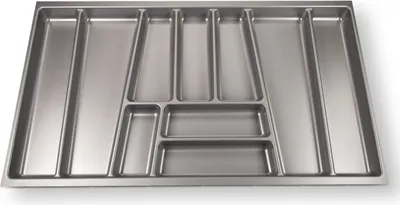 Produktbild von ORGA-BOX II Besteckeinsatz grau 462 x 805 mm für 90 cm Schrankbreite in Nobilia-Küchen