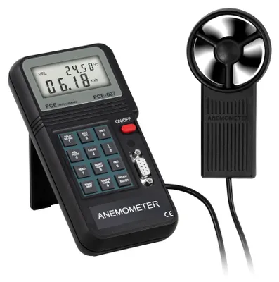 Produktbild von PCE Instruments PCE-007, Meteorologisch, Tasse, 0 - 50 m/s, m/s, km/h, 3%, LCD