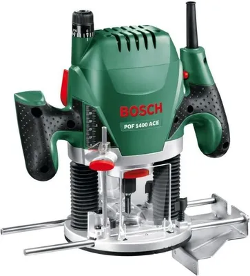 Produktbild von Oberfräse Bosch POF 1400 ACE, 1400W, Inklusive Zubehörset, Präzisionsfräse