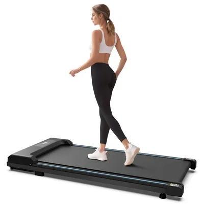 Produktbild von OSOMIRO Klappbares Laufband 1-6 km/h 12 Programme Mit Fernbedienung LED-Anzeige Fitness Laufmaschine Heimtrainer klappbar leise für Zuhause