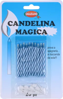 Produktbild von Magische Kerzen, hellblau, 10 Stück