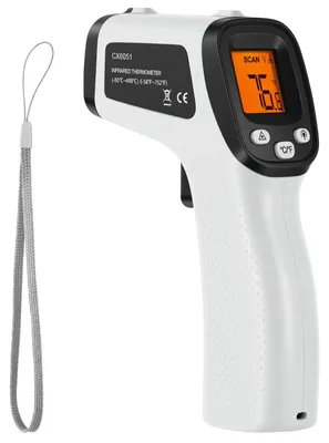 Zdjęcie produktu dla Termometr na podczerwień, zakres temperatur od -50°C do 400°C, bezdotykowy laserowy miernik temperatury z wyświetlaczem LCD