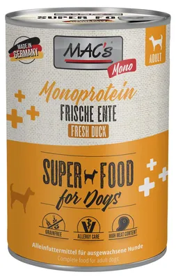 Produktbild von MAC's DOG MONO SENSITIVE ENTE, Adult, jede Rasse, Ente, 400 g