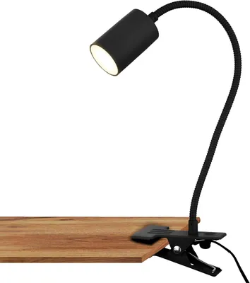 Immagine prodotto di Lampada da scrivania Briloner Fleks, orientabile, con morsetto, nera