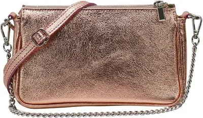 Immagine prodotto di Borsa a tracolla in pelle 23x13 cm rosa