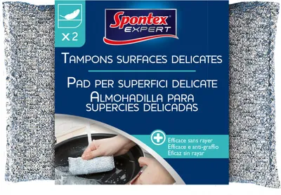 Produktbild von SPONTEX EXPERT X 2 Keramik-Glas-Schleiffaser-Scheuerschwamm