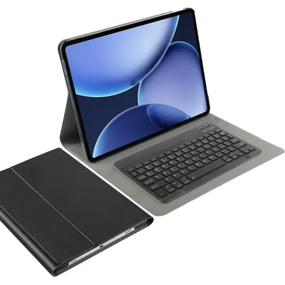 Productafbeelding van Tablet Hoes met Toetsenbord geschikt voor OnePlus Pad 4 - QWERTY Bluetooth Keyboard Case - Zwart