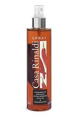 Zdjęcie produktu dla Casa Rinaldi oliwa z oliwek extra virgin z papryczkami chili, spray 250 ml.