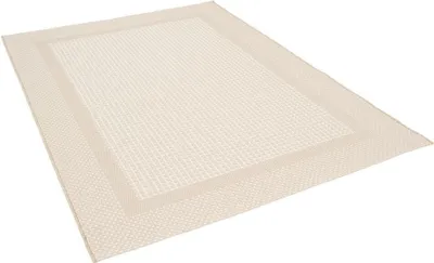 Produktbild von In & Outdoor Teppich Sisal Optik Modern Bordüre, Größe:160x230 cm, Farbe:Creme