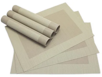 Immagine prodotto di Tovagliette BORDA Set di 6 Beige come tovagliette da tavola