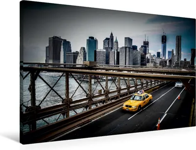 Produktbild von Calvendo  Textil-Leinwand 90 cm x 60 cm quer New York City Taxi, Pinkoss Photostorys Oliver; 7271053