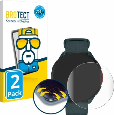 Produktbild von 2x BROTECT Fullscreen Schutzfolie für Polar Pacer Displayschutz Folie Fullcover Klar Transparent