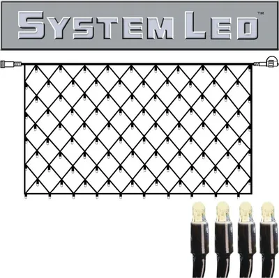 Produktbild von System LED Black | Lichtnetz | koppelbar | exkl. Trafo | 2.00m x 1.00m | 100x Warmweiß