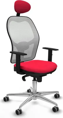 Immagine prodotto di Sedia da ufficio con poggiatesta Jorquera Piqueras y Crespo 1D086G1 Rosso