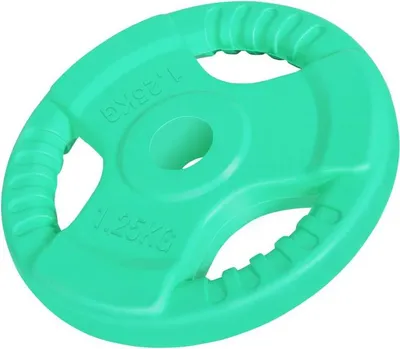 Obrázok produktu pre Gorilla Sports Liatinový činkový kotúč, pogumovaný, 1,25 kg