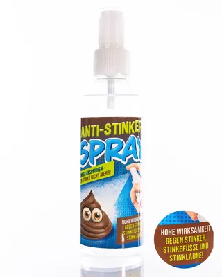 Zdjęcie produktu dla 100 ml spray przeciw nieprzyjemnym zapachom – dla każdego, kto zawsze trochę śmierdzi  / żartobliwy prezent, pomysł na prezent dla przyjaciela / prezent urodzinowy, upominek