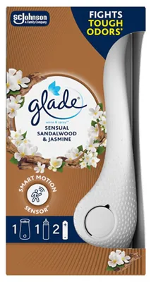 Image de Désodorisant automatique Glade Sense & Spray + recharge jasmin et bois de santal